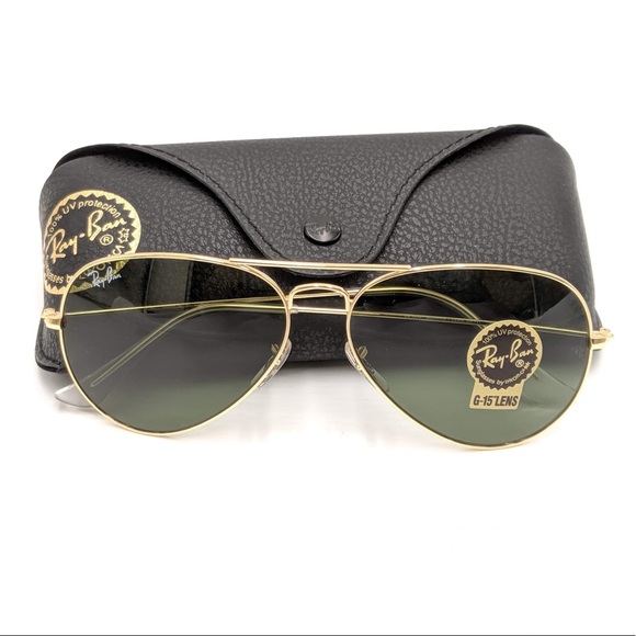 RayBan Aviator Green G-15 Lenses - Picture 4 of 8